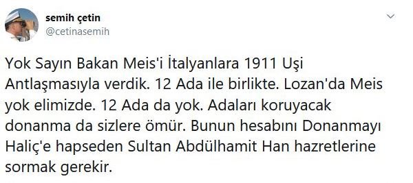 Egede olan adaları Abdülhamid verdi