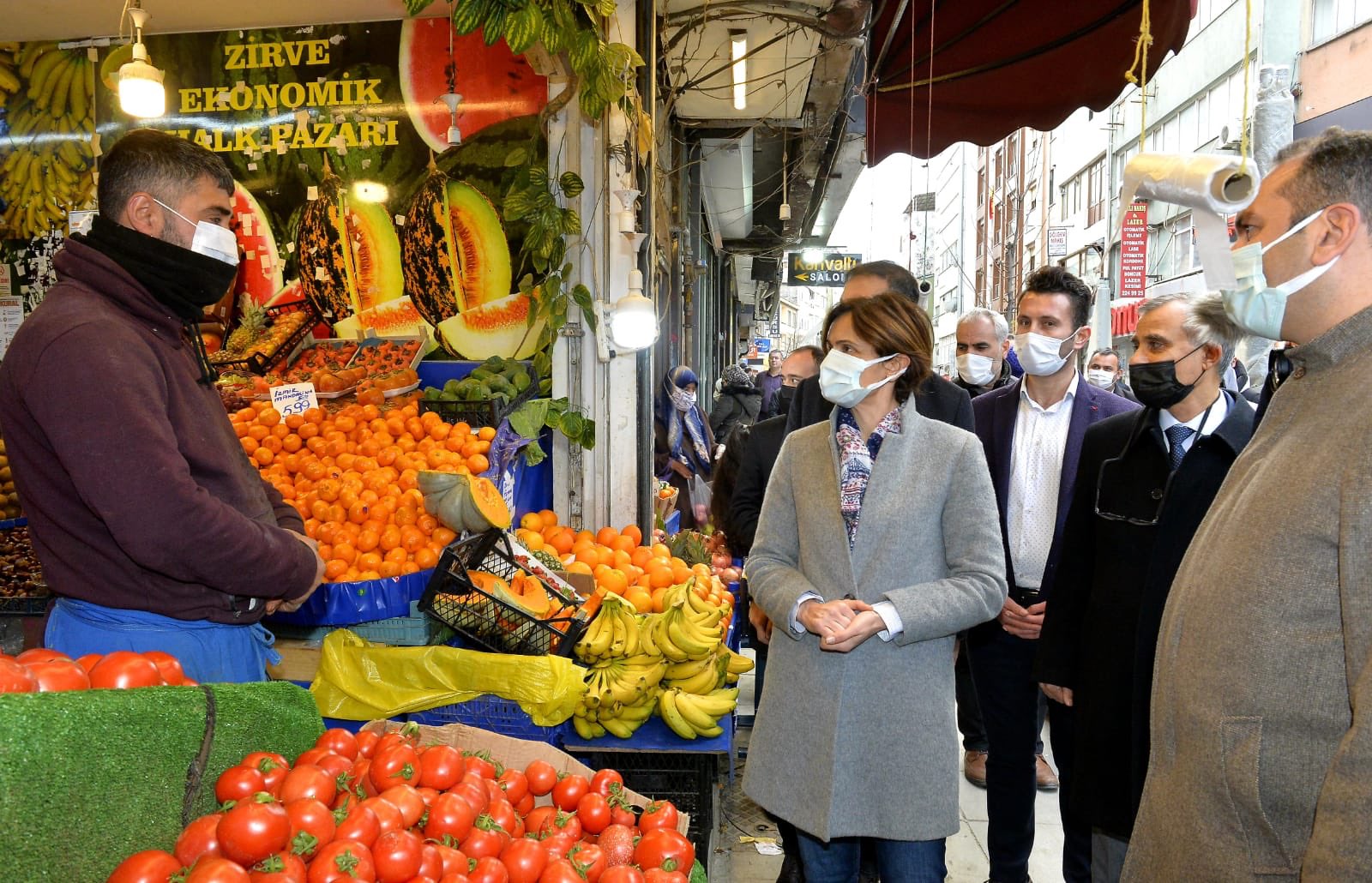 Canan Kaftancıoğlu esnaf ziyareti