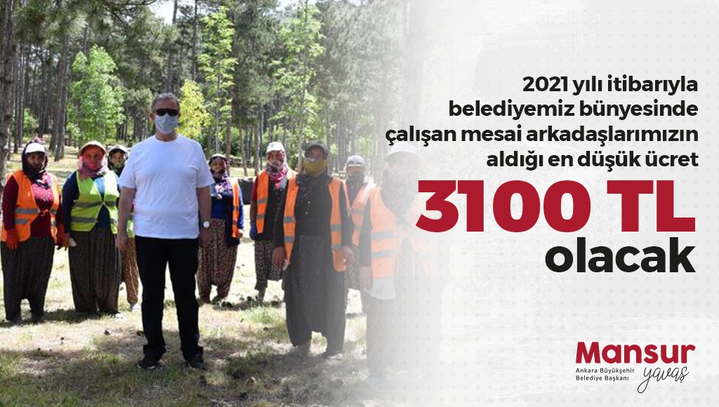 Mansur Yavaş Belediyesi çalışanlarının maaşının en az 3100 TL olmasına karar verdiklerini açıkladı Troller şok!