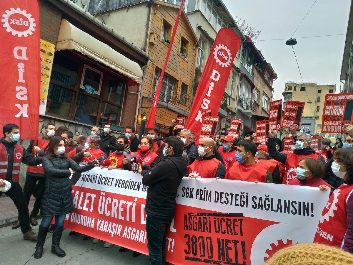 DİSK: Asgari ücret açıklaması 3800 TL!