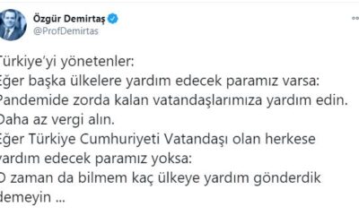 Özgür Demirtaş isyan etti, İktidarı çok kızdıracak önerisini paylaştı! Ak parti ve küçük ortağı MHP'yi hedef aldı