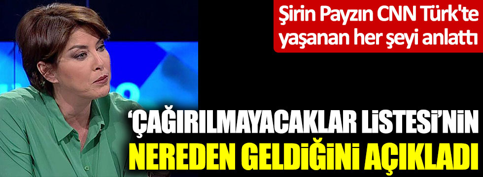 Şirin Payzın iktidar medyası imralıya gitmek için torpil yapmış!