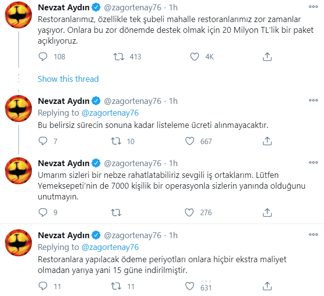 Yemeksepeti CEO’su Nevzat Aydın;