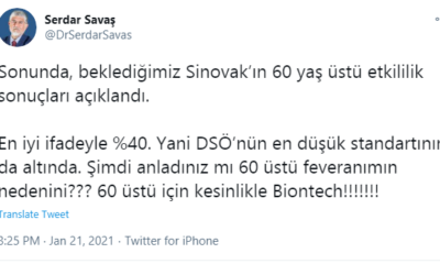 Dr. Serdar Savaş'ın dediği doğru çıktı 60 üstü için kesinlikle Biontech! Korona aşısın 'da skandal ortaya çıktı!