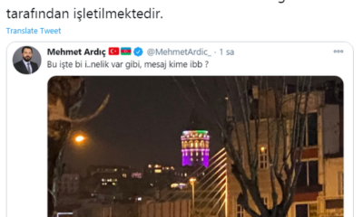 Ak partili Mehmet Ardıç rezil oldu! Galata kulesi eleştirdi ardından mesajı sildi!