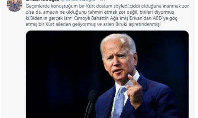 AK Parti MKYK Üyesi Orhan Miroğlu Joe Biden Erivan’dan ABD’ye göç etmiş bir Kürt dedi!