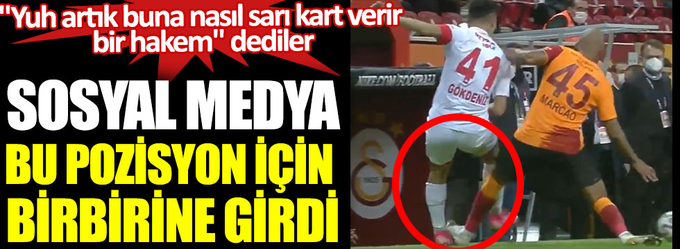 Sarı kırmızılılarda Marcao’nun rakibine yaptığı hareket sosyal medyada tartışmalara neden oldu