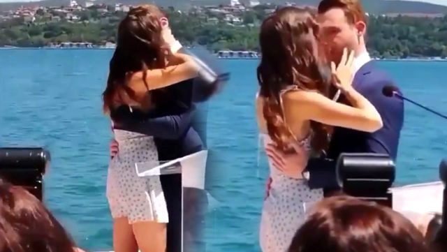 Hande Erçel ile Kerem Bürsin aynı evde kalıyor, yakalandılar!