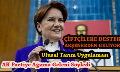 İYİ parti lideri Meral Akşener Çiftçiler ile ilgili Açıklama, Ulusal tarım uygulaması yapacağız!