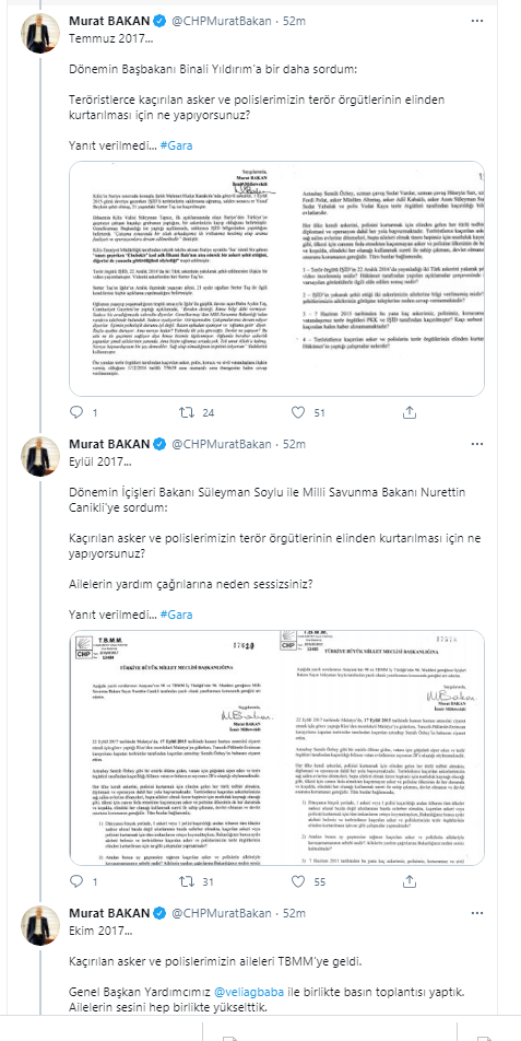 CHP'li Murat BAKAN Şehit olan 13 kişi ile ilgili Binali Yıldırım soru sordu! Kurtarmak için ne yaptınız?