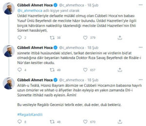 Cübbeli'ye ziyaret, cemaati karıştırdı