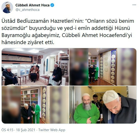 Cübbeli'ye ziyaret, cemaati karıştırdı