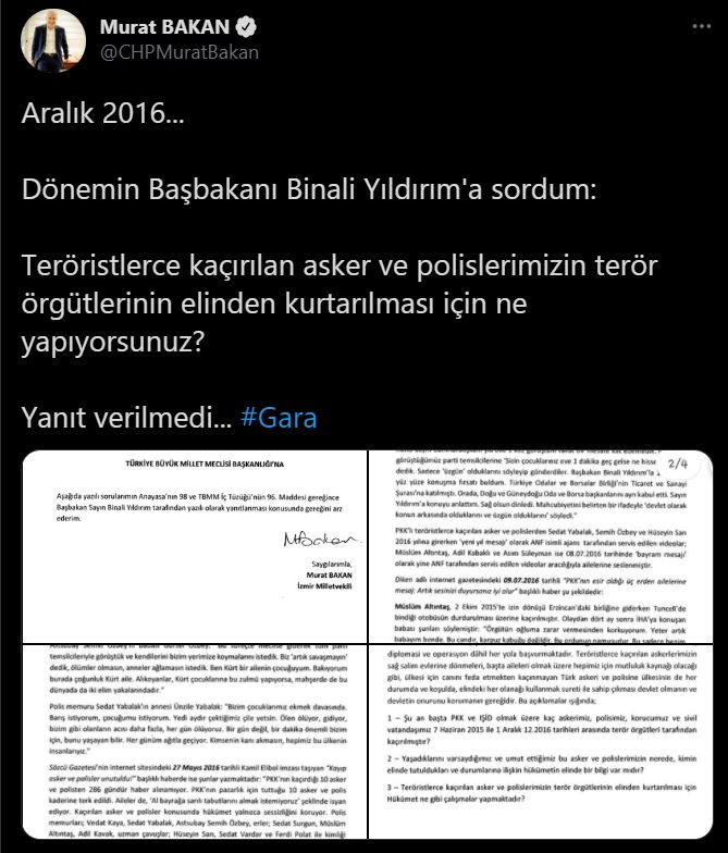 CHP'li vekil Murat Bakan'ın 13 şehit isyanı neredeydiniz? Bunun hesabını vereceksiniz1