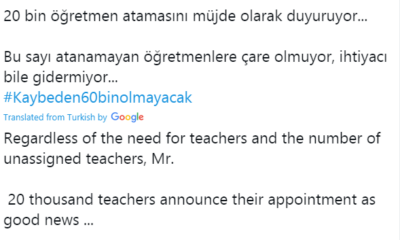 Akşener'den Erdoğan'a öğretmen ataması tepkisi Bu sayı atanamayan öğretmenlere çare olmuyor