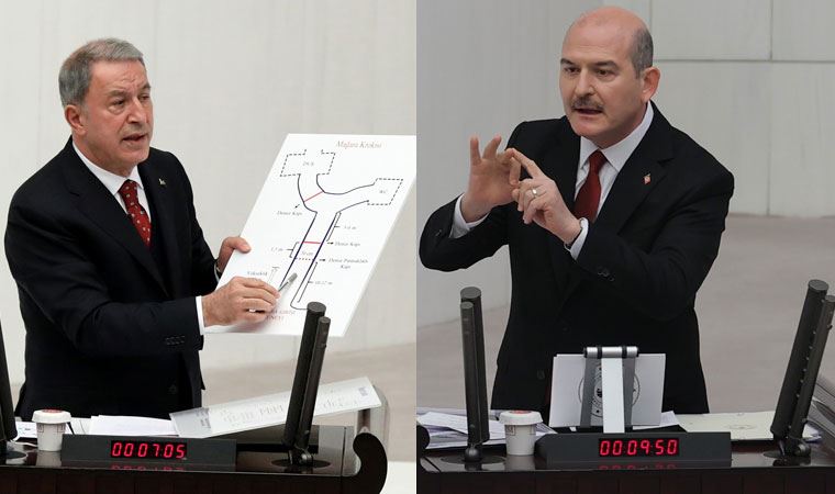 Süleyman Soylu ve Hulusi Akar'dan TBMM'de Gara açıklaması yaptı