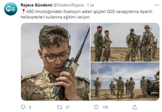 ABD'den terör örgütü PKK/YPG'ye 'helikopter eğitimi' veriliyor! Askerler incirlikten gidiyor!