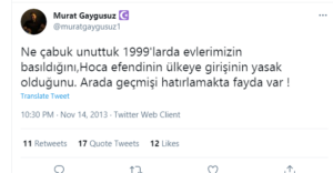 Murat Gaygusuz Hamza Dağ’ın danışmanı Fetö mesajları