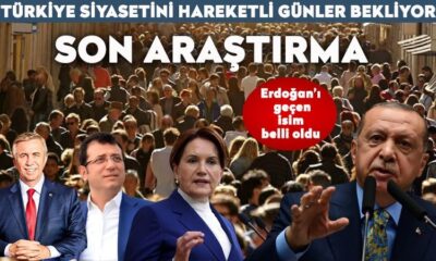 Son anket geldi: Yavaş ve İmamoğlu, Erdoğan’ı geçiyor, Ak Parti erimeye devam ediyor!