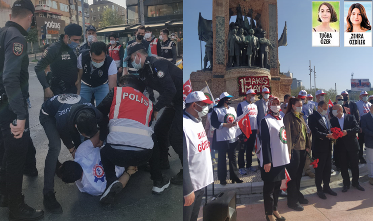 Taksim'e çıkmak isteyenlere sert müdahale göz altına alındılar!