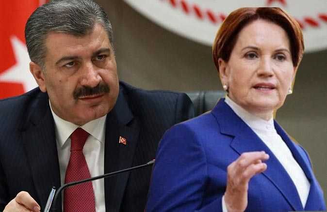 Meral Akşener’den Bakan Koca’ya tepki: Yazıklar olsun bu arkadaşa dedi!