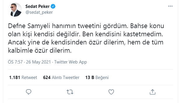 sedat peker defne