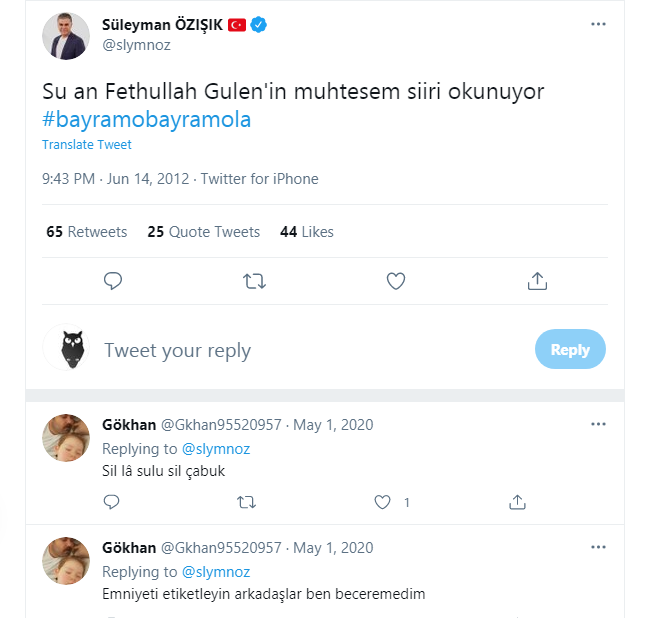 Süleyman Özışık Terörist başı Fethullah Gülen