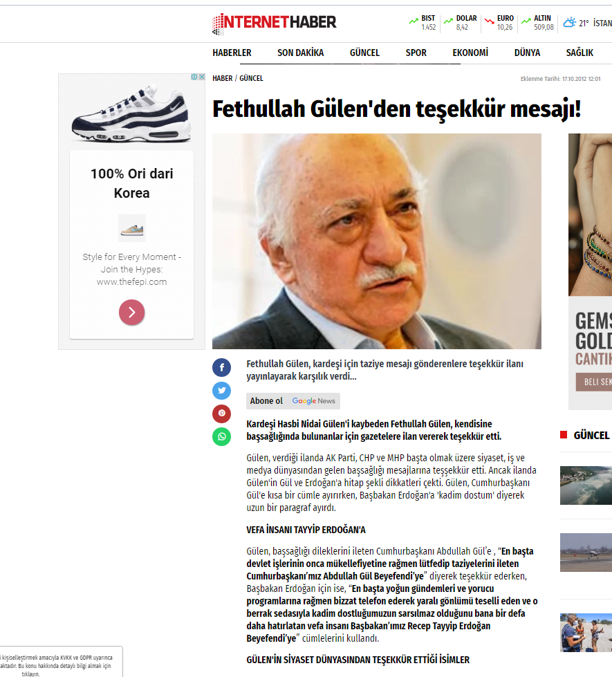 Süleyman Özışık Terörist başı Fethullah Gülen