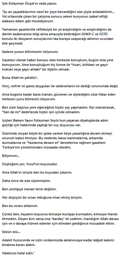 Hadi Özışık'ın kardeşi Ak Partili Gazeteci Süleyman Özışık görevinden ayrıldığını duyurdu