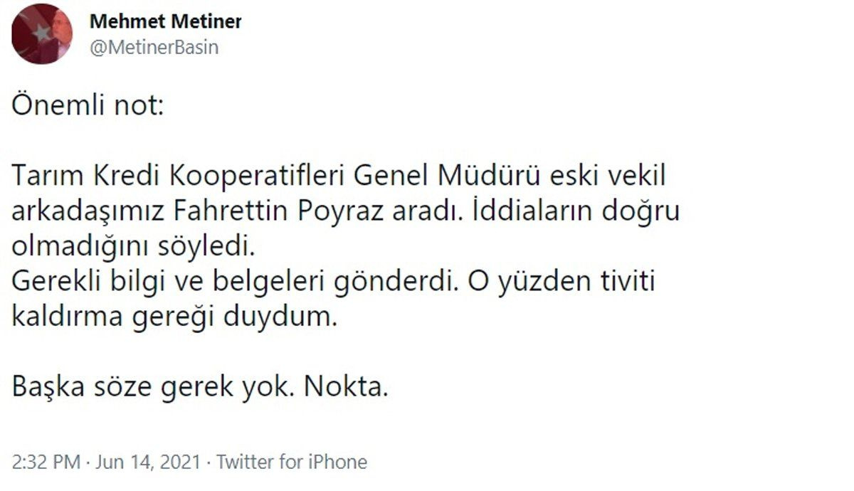 Metiner Ak Partili bürokratların çift maaş almasını eleştirdi , geri adım attı, hesabını kapattı