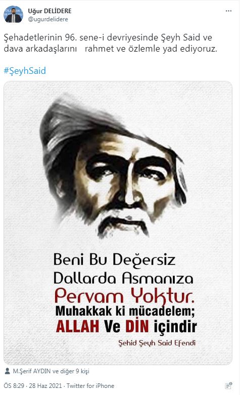 Ak Parti ve HDP Düşmanla işbirliği yapan Şeyh Said anması!