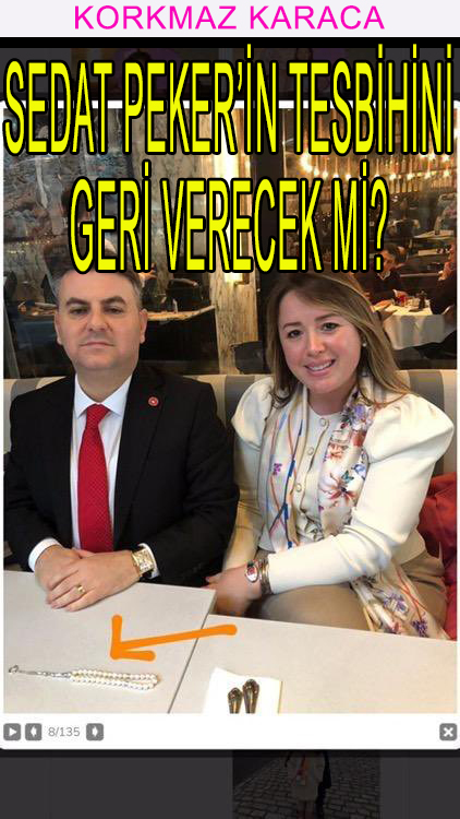 Sedat Peker: Korkmaz Karaca benim tesbihi mi taşımaktadır, geri versin!