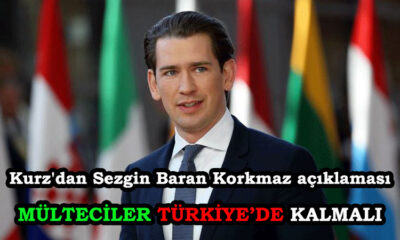 Avusturya Başbakanı Sebastian Kurz'dan Sezgin Baran Korkmaz ve Türkiye Açıklaması!