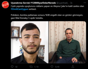 Aleyna Çakır'ın ölümünün baş şüphelisi Ümitcan Uygun'un tahliye edildi!