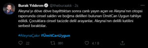 Aleyna Çakır'ın ölümünün baş şüphelisi Ümitcan Uygun'un tahliye edildi!