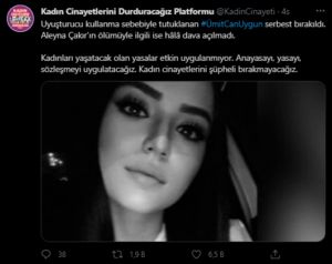 Aleyna Çakır'ın ölümünün baş şüphelisi Ümitcan Uygun'un tahliye edildi!