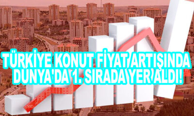 Türkiye konut fiyat artışında Dünya'da 1. sırada yer aldı!