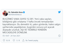 Ak Partili Fahrettin Koca, "Aşı ve tedbirlerle yeniden mücadeleye dönelim