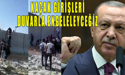 Cumhurbaşkanı Erdoğan'dan 'kaçak giriş' açıklaması: "Ördüğümüz duvarlarla engelleyeceğiz!"