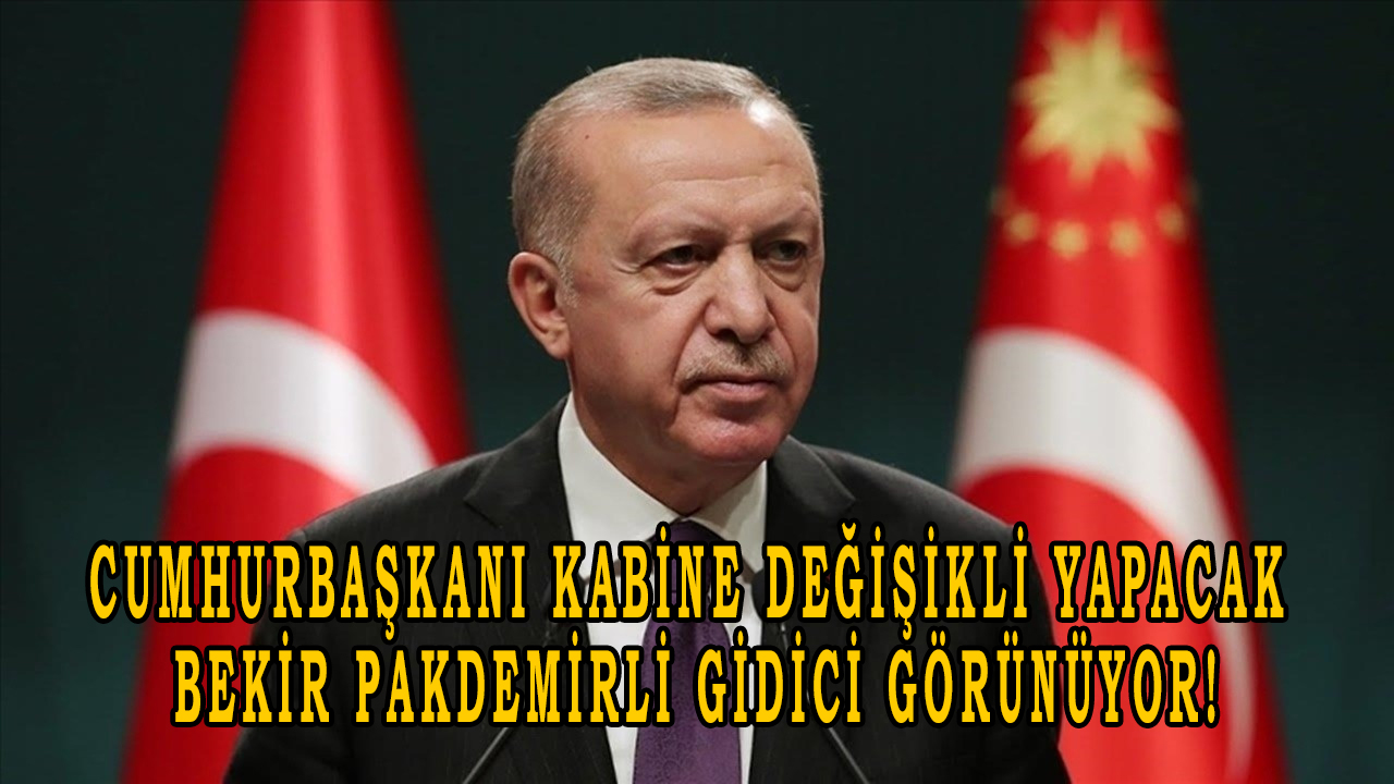 Cumhurbaşkanı Kabine değişikli yapacak, Bekir Pakdemirli gidici görünüyor!