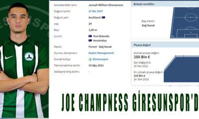 Joe Champness Giresunspor'da