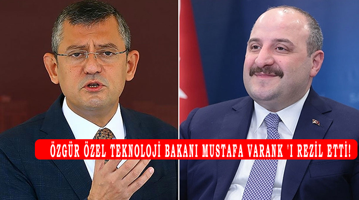 Özgür Özel Teknoloji Bakanı Mustafa Varank 'ı rezil etti!