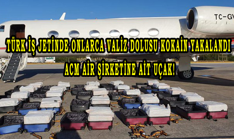 Türk iş jetinde onlarca valiz dolusu kokain yakalandı ACM Air şirketine ait uçak! Sosyal medyada büyük bir haber paylaşıldı, uçak ile gelen kokainler ortaya çıktı, yolcu ve pilotlar göz altına alındı!