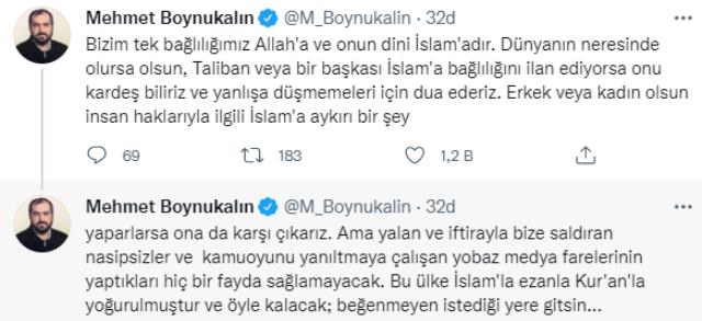 Mehmet Boynukalın taliban