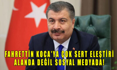 Fahrettin Koca'ya çok sert eleştiri, alanda değil sosyal medyada!