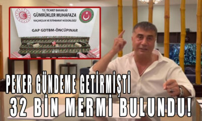 Sedat Peker gündeme getirmişti: Kayıp silahlar tartışması: 32 bin mermi bulundu!