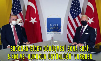 Ak Partili Cumhurbaşkanı Erdoğan Biden görüşmesi sona erdi: S-400 ve 'hukukun üstünlüğü' vurgusu yer aldı