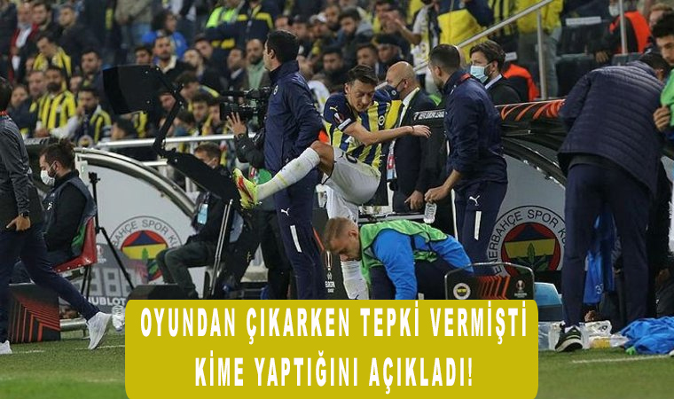 Fenerbahçeli Mesut Özil'den tepki sözleri! "Oyundan çıkarken hareketi kime yaptığını açıkladı"