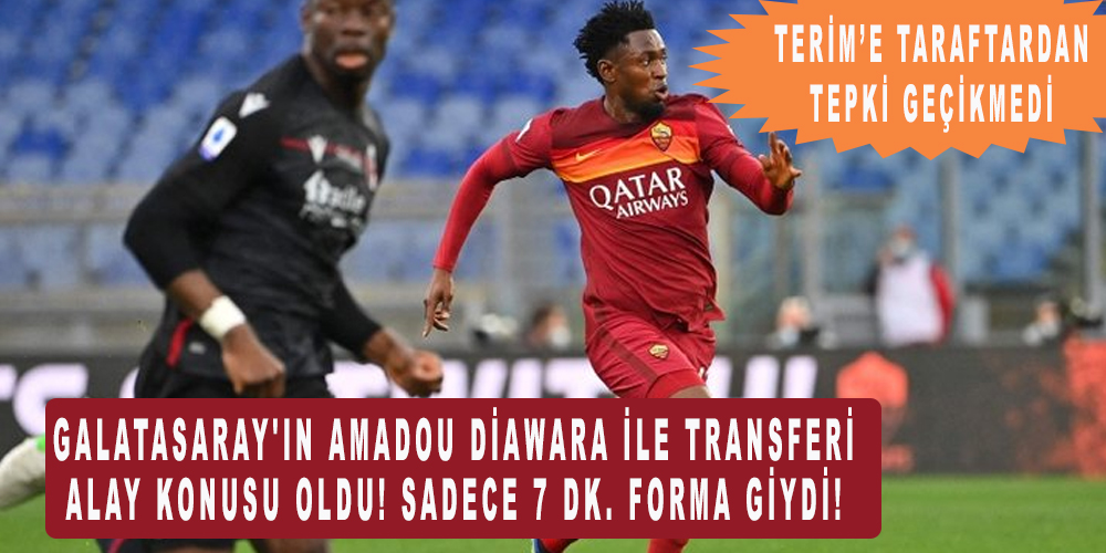 Galatasaray'ın Amadou Diawara ile transferi alay konusu oldu! Sadece 7 dk. forma giydi!