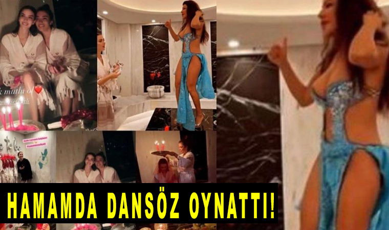 İbrahim Tatlıses'in gelini Yasemin Şefkatli, gelin hamamında dansöz oynattı!