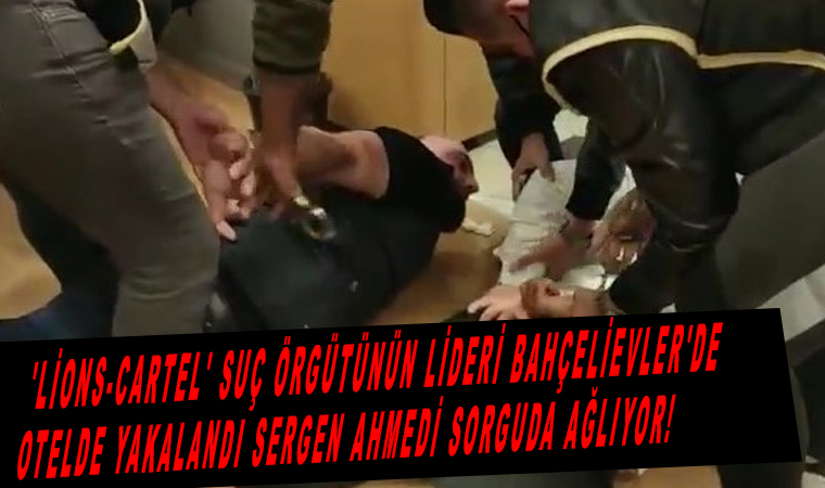 'Lions-Cartel' suç örgütünün lideri Bahçelievler'de otelde yakalandı Sergen Ahmedi sorguda ağlıyor! Afgan uyruklu çete lideri Bahçeli evlerde düzenlenen operasyon ile Türk polisinin ve özel harekat birimlerinin müdahalesi ve takip edilmesi ile yakalandı.